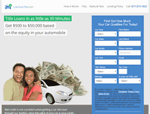 Tablet Screenshot of loanautotitle.com